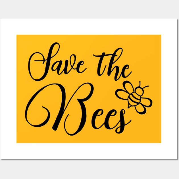 Save the Bees Wall Art by valentinahramov